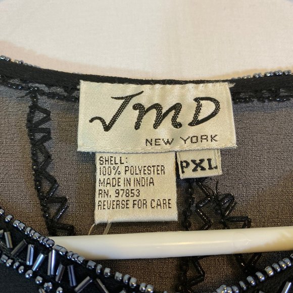 JMD Sheer Beaded Cardigan Evening Cocktail Wedding Holiday - Picture 2 of 9
